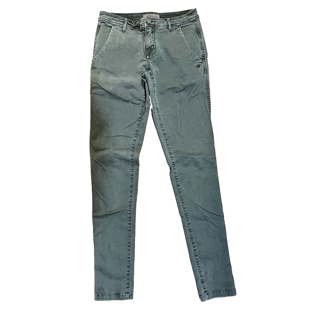 Gramicci Gray Organic Cotton Stretch Pants 28W x 32L Slim Tapered Flat Front